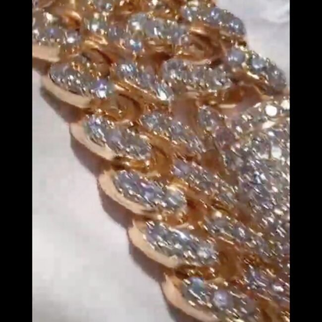 cuban link chain moissanite - Image 2