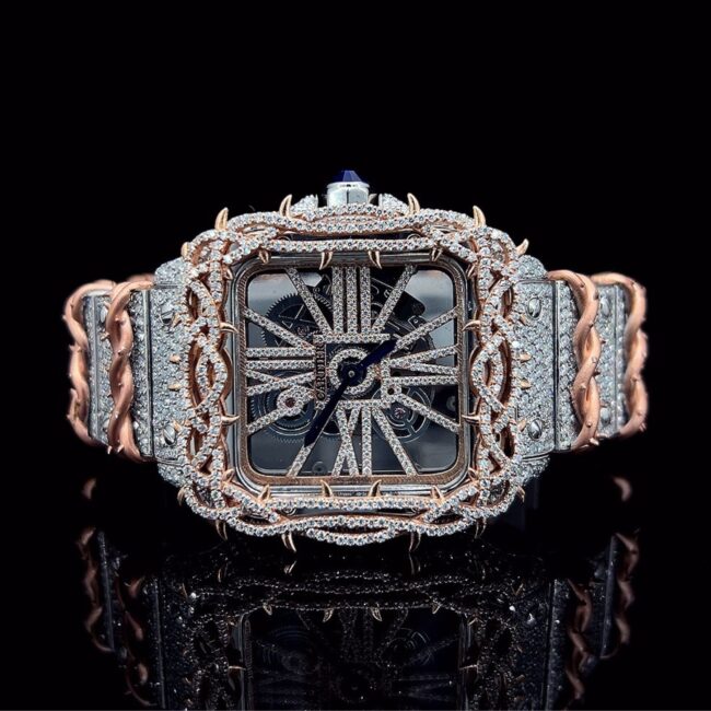 moissanite cartier watch