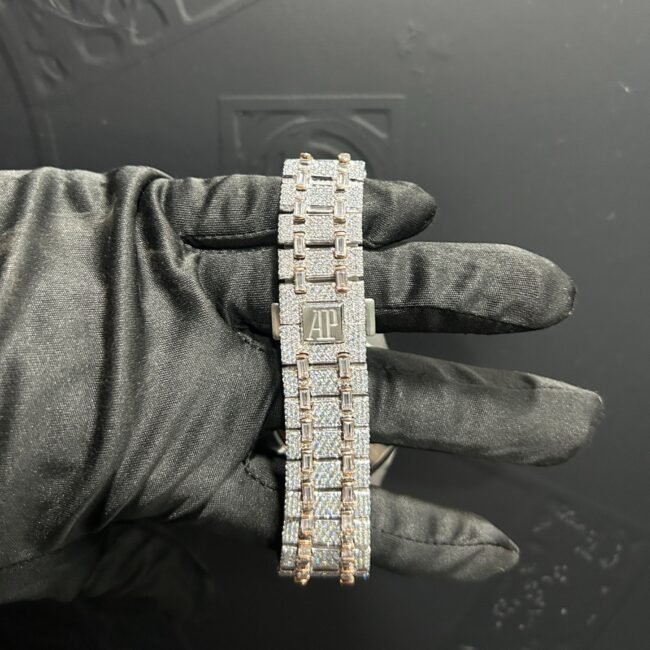 Automatic iced out moissanite watch moissanite mens watches - Image 2