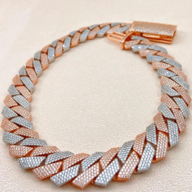 22mm Iced Out Diamond Cuban Chain