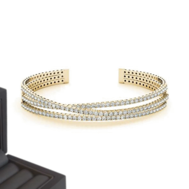 20 mm Iced Out Diamond Bracelet - Image 2