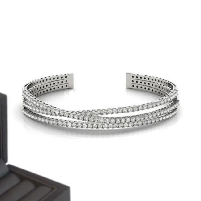 20 mm Iced Out Diamond Bracelet - Image 4