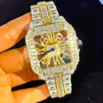 cartier santos moissanite diamond watch - Image 2
