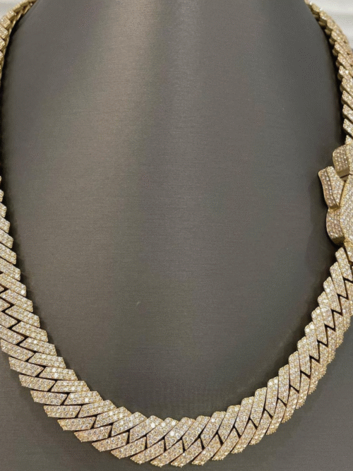 18mm gold plated cuban link chain