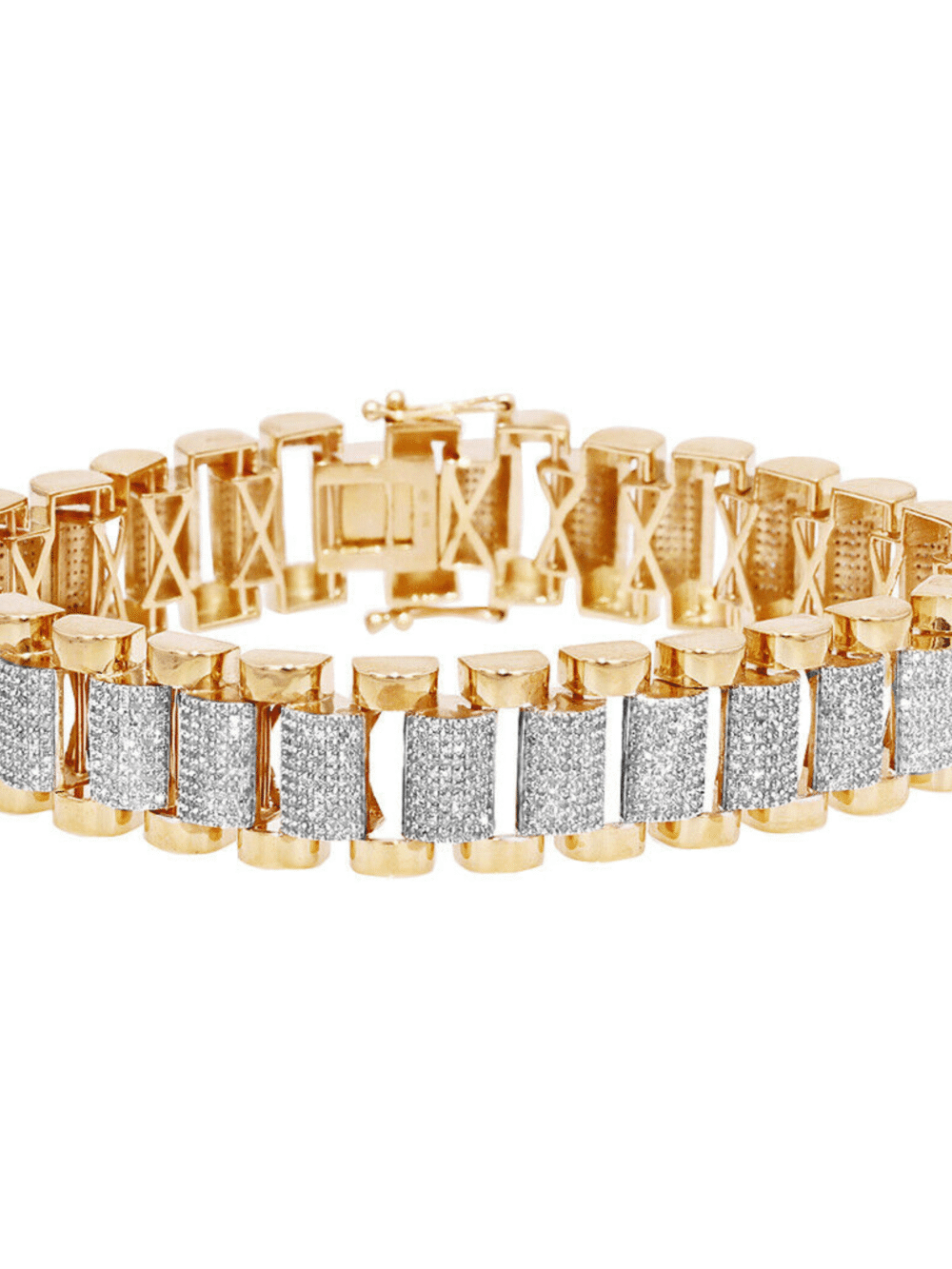 20mm Iced Out Diamond Bracelets, Iced Out Cuban Link Bracelet