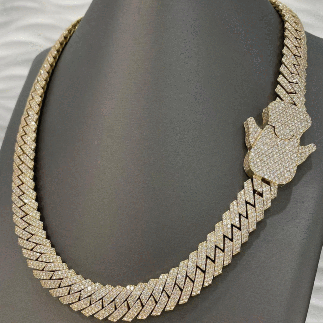 18mm gold plated cuban link chain - Image 3