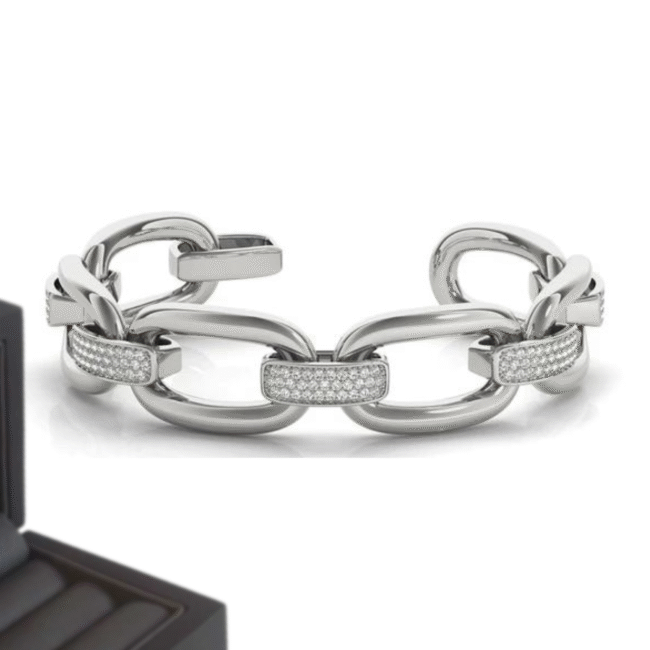 20 mm Iced Out Diamond  Bracelet - Image 4