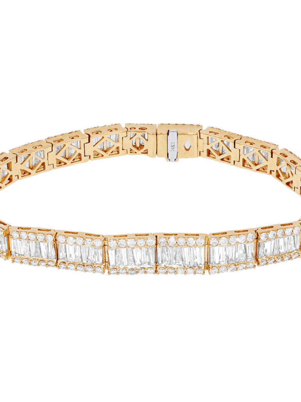 14mm Iced Out Diamond Bracelets, Iced Out Bracelet, Iced Out Cuban Link Bracelet, Moissanite Diamond Bracelets