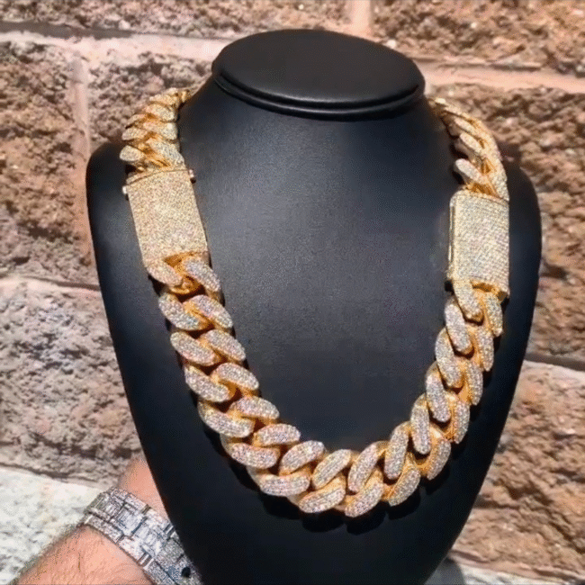 925 Silver amazon cuban link chains