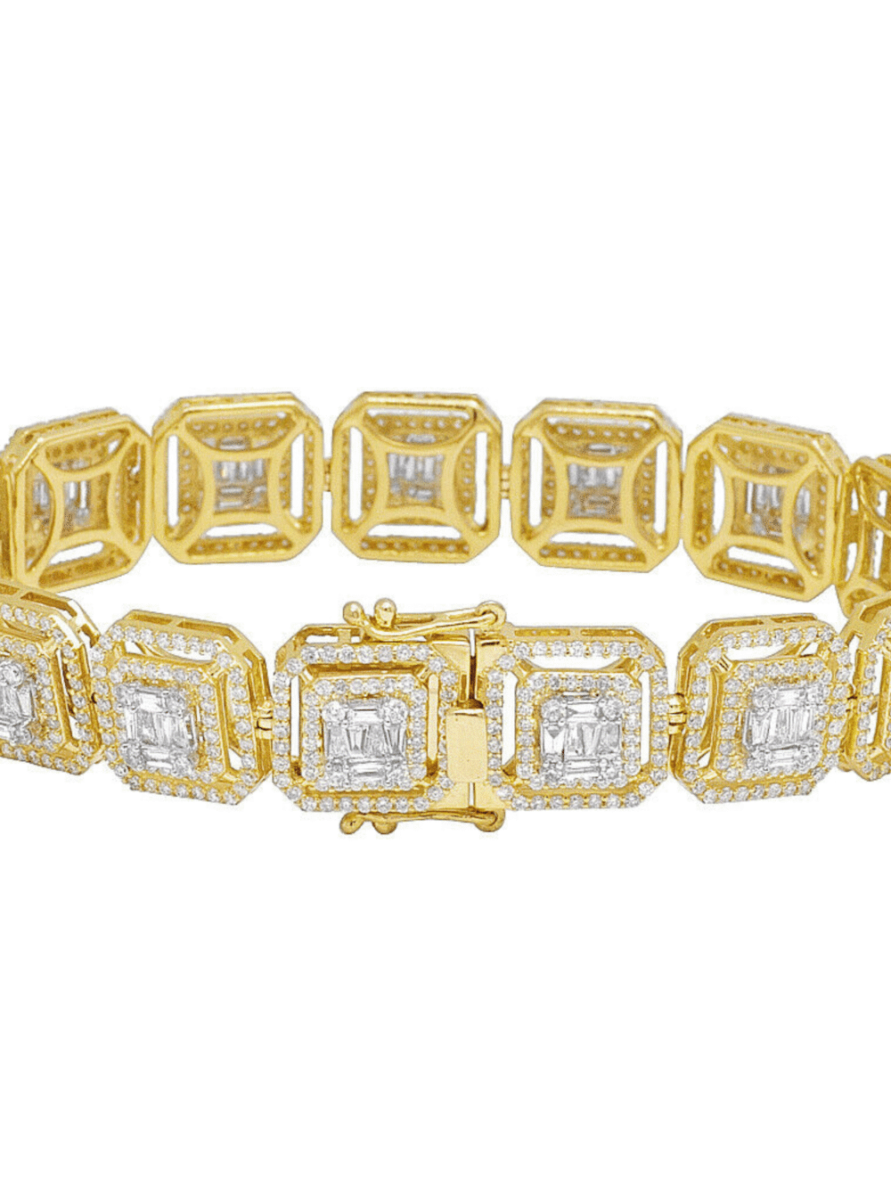 20mm Iced Out Diamond Bracelets, Iced Out Link Bracelet, Exquisite Iced Out Bracelet