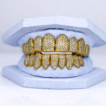 925 Silver VVS Moissanite Iced Out Teeth Grillz - Image 2