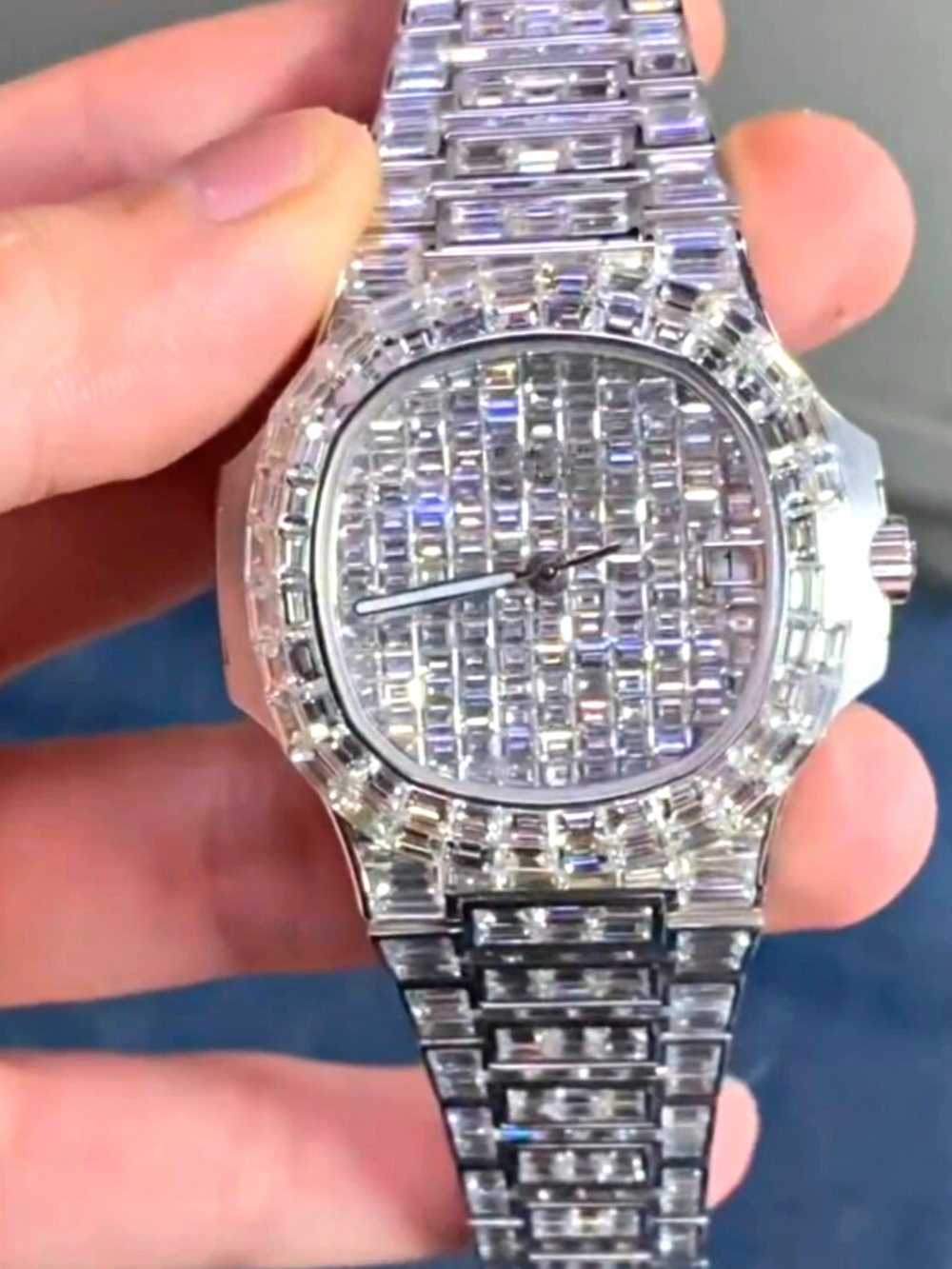 High-End Automatic Moissanite Watch with Sapphire Crystal