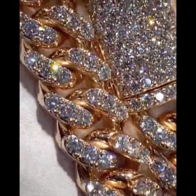 cuban link chain moissanite - Image 3