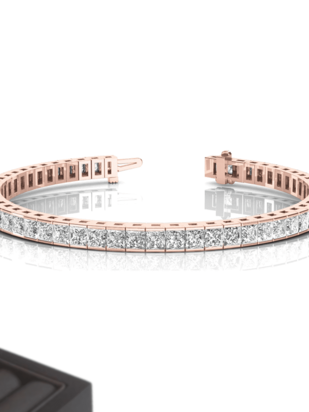 4mm Iced Out Diamond Tennis Bracelets, Featured with VVS Moissanite Diamonds