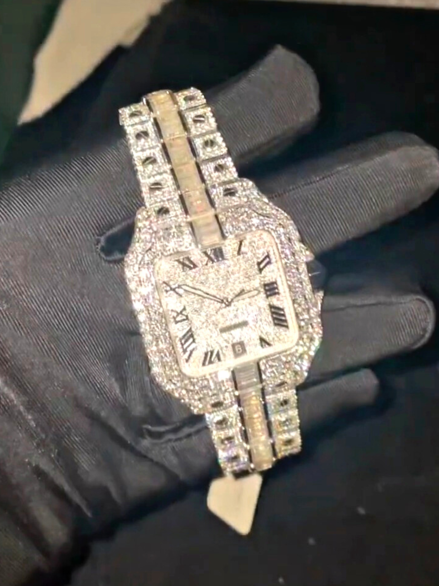 Street Royalty Bust Down Watch VVS Moissanite Diamond Iced