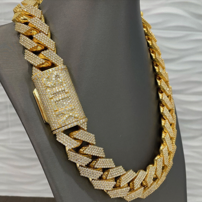 925 sterling silver miami cuban link chain - Image 3