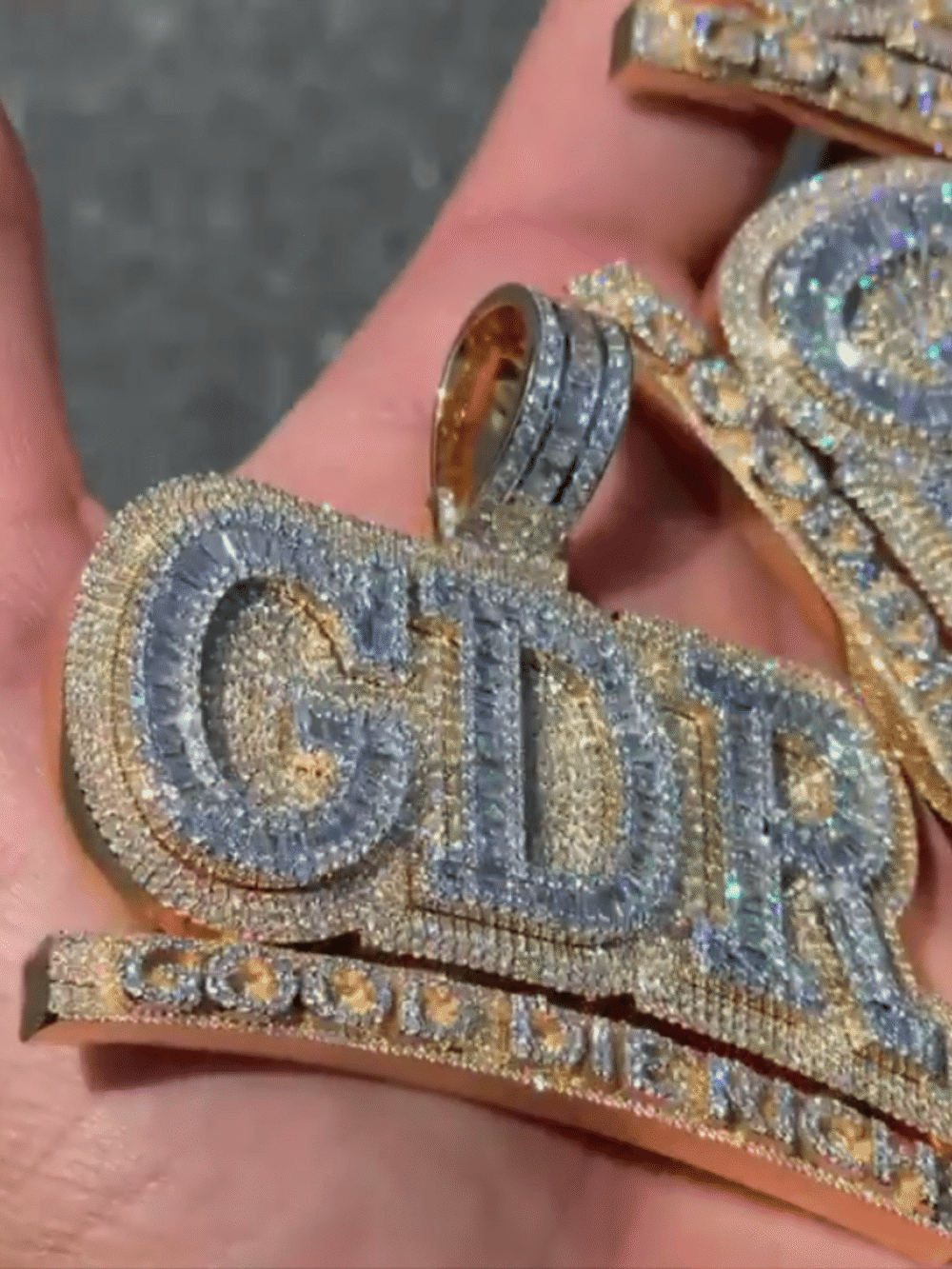 Premium Iced Out Pendants, Custom Name Moissanite Pendants, Featured with VVS Moissanite Diamonds