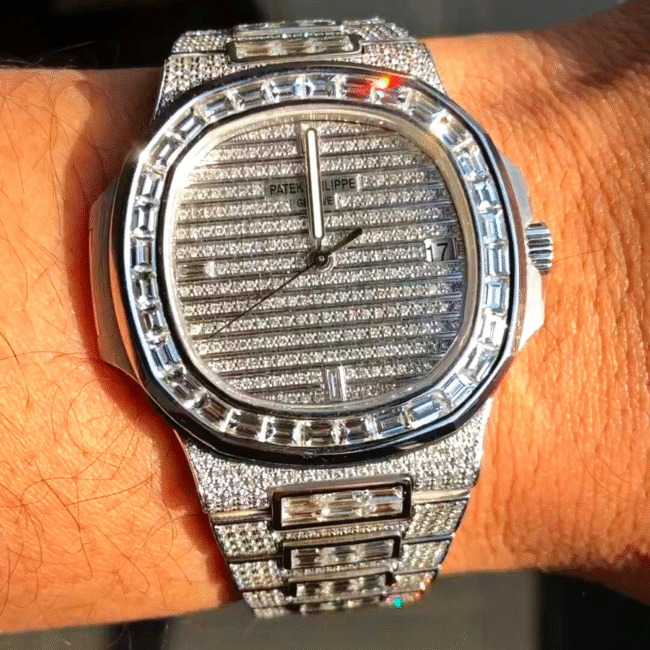 iced out moissanite watch - Image 2