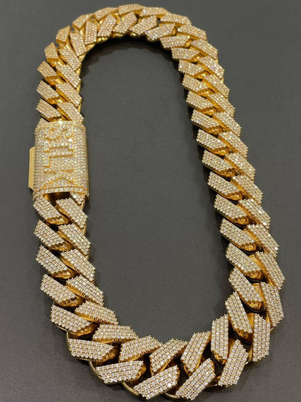 18mm Silver Diamond Men’s Moissanite Chains Iced Out Cuban Link Chain