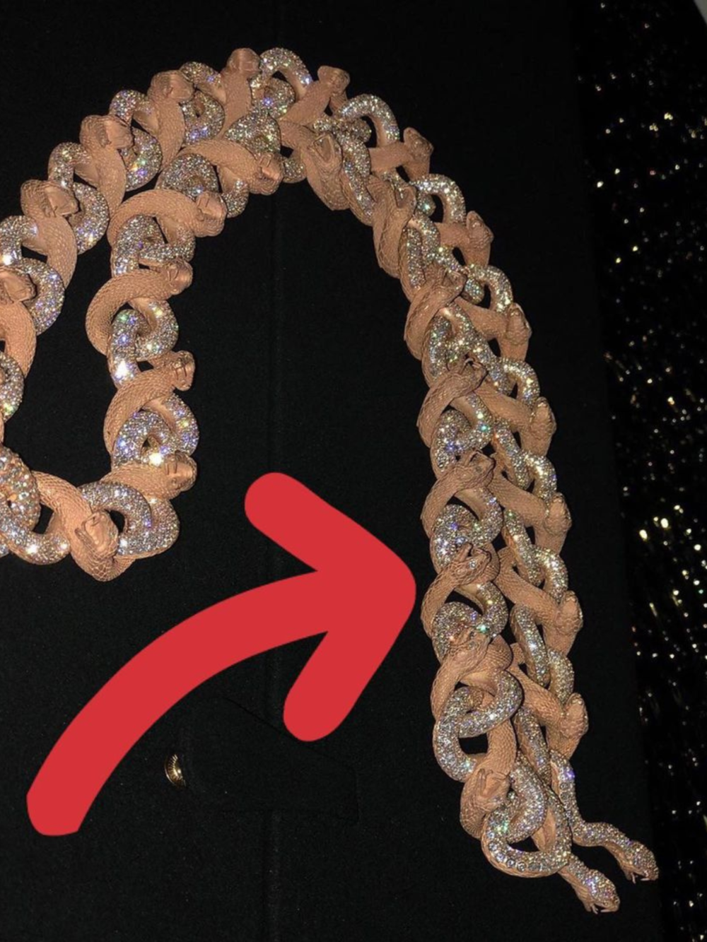 22mm Rose Gold Silver Diamond Men’s Moissanite Chains Cuban Link Iced Out