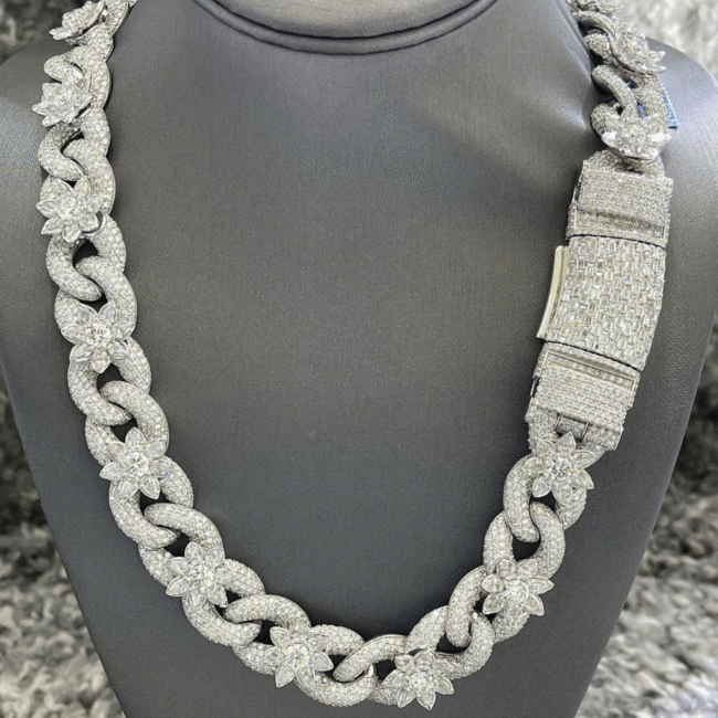 20mm Iced Out Diamond Cuban Chain