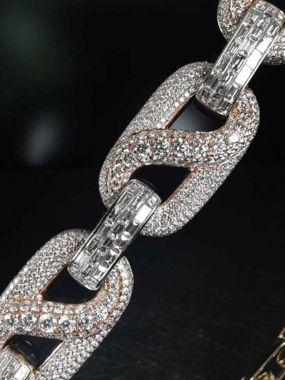 18mm Silver Diamond Style Men’s Moissanite Chains Iced Out Cuban Link Chain