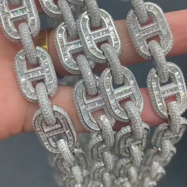 22mm micro cuban link chain - Image 2