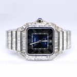 41mm Stainless Steel Iced Out Cartier Watches, Moissanite Diamond Watches, Pass Diamond Tester - Image 2