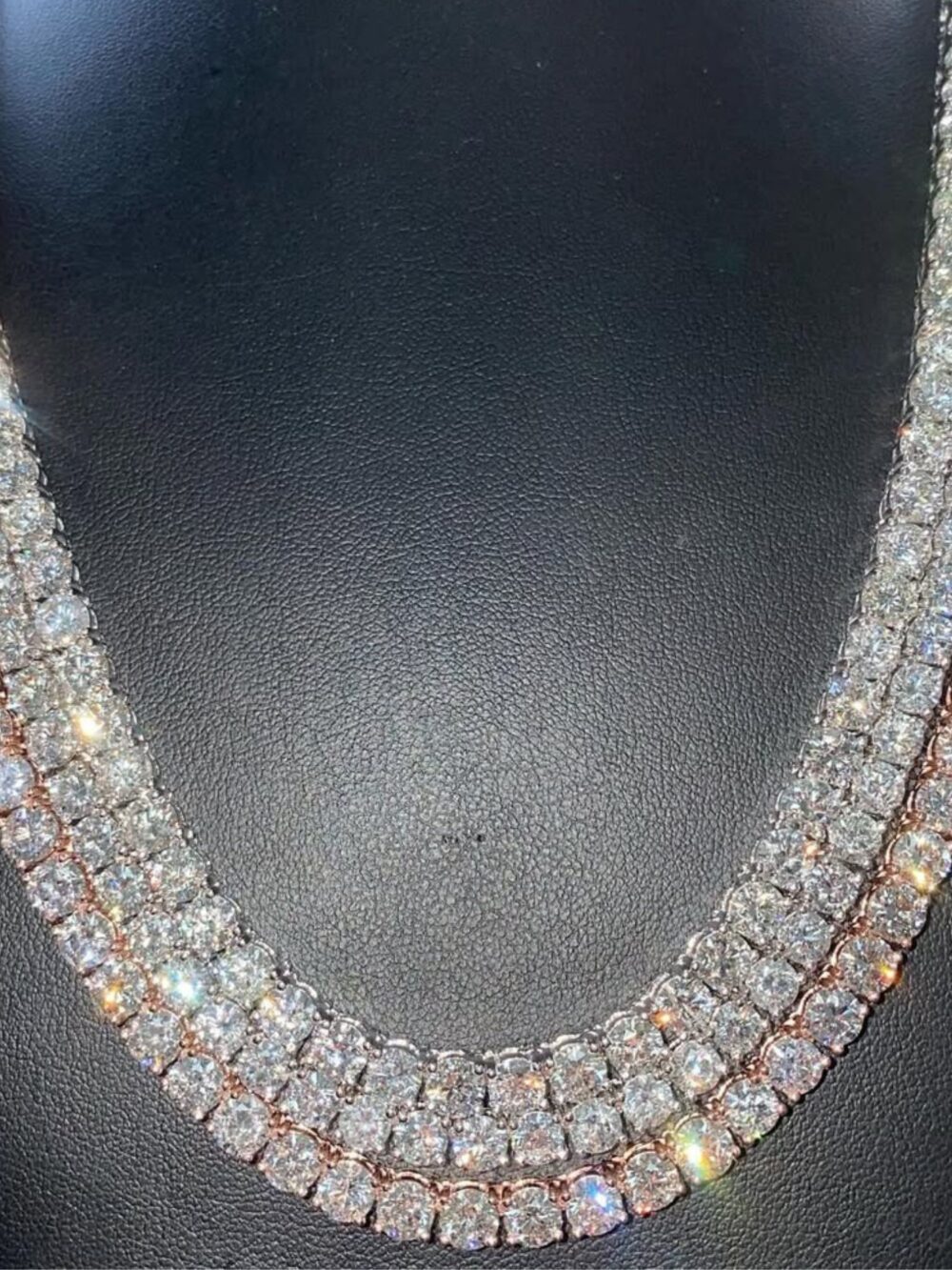 4mm Diamond Cut Silver Men’s Moissanite Chains Iced Out Cuban Link Chain