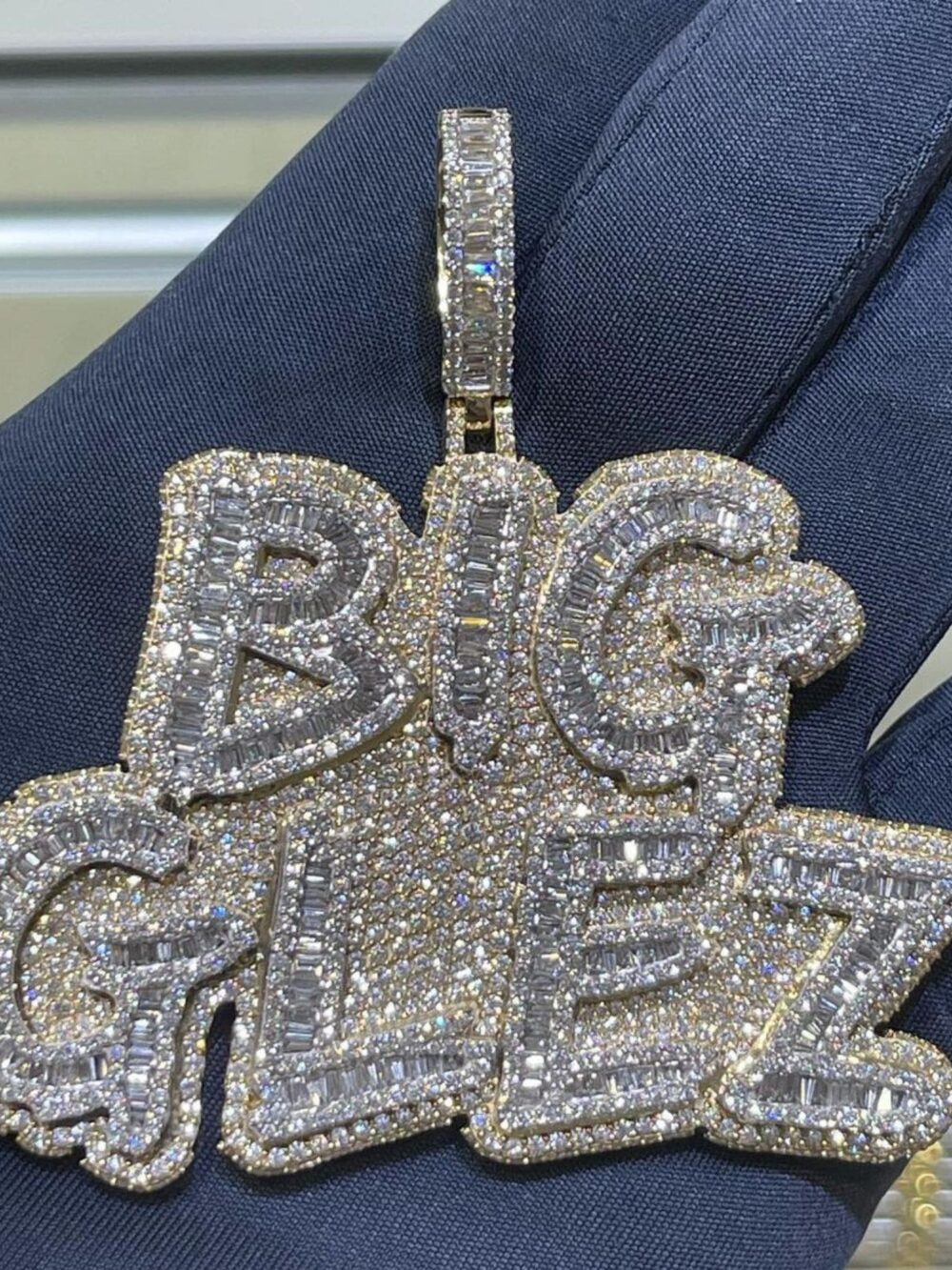 Urban Hip Hop Jewelry Pendant Iced Out 925 Silver Moissanite