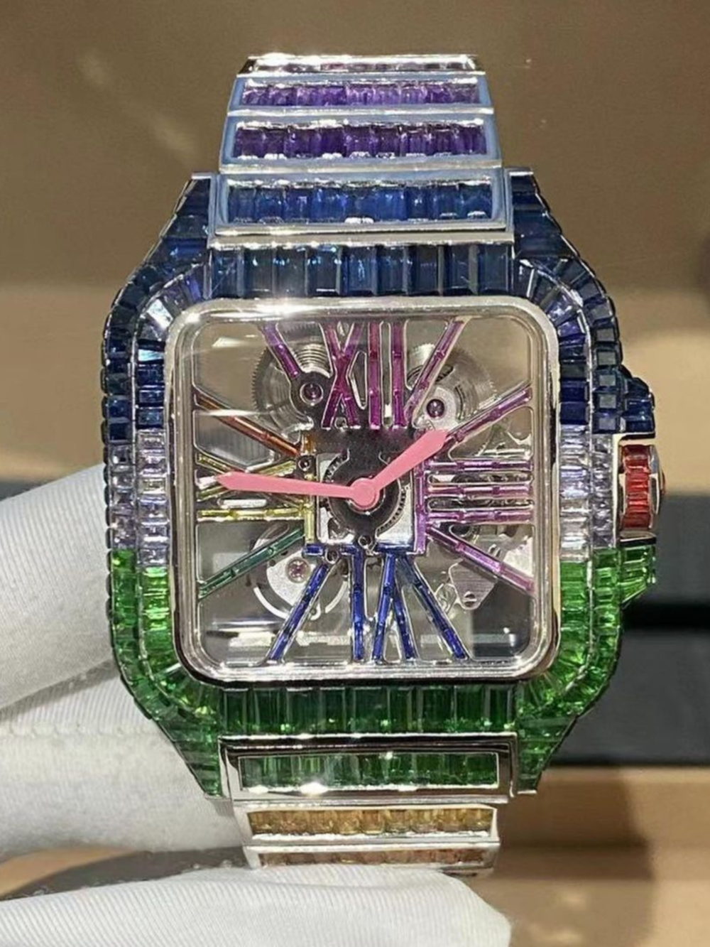 Premium Iced Out Moissanite Watch for Men’s Hip Hop Fashion