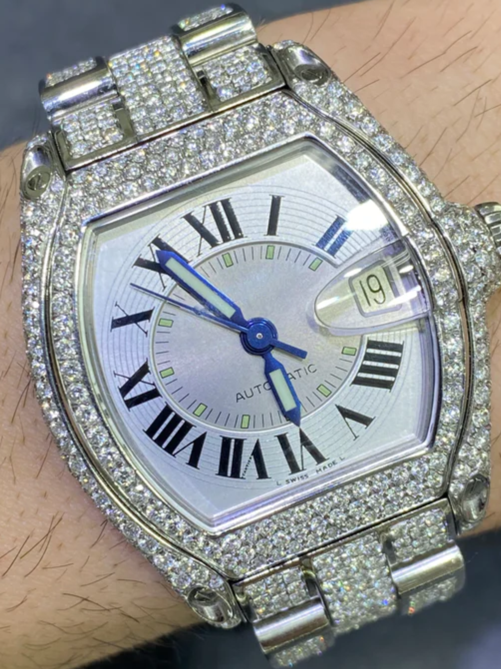 ICED Out VVS Moissanite Luxury Chronograph Watch