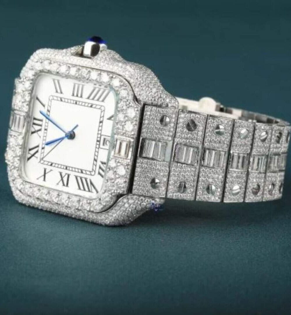 Premium-Grade Stainless Steel Bust Down Watch