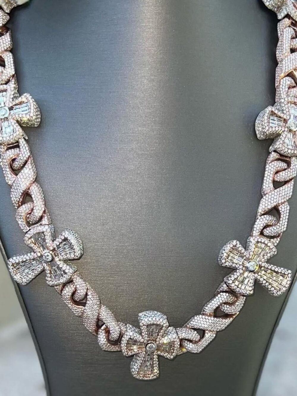Moissanite Cuban link chain