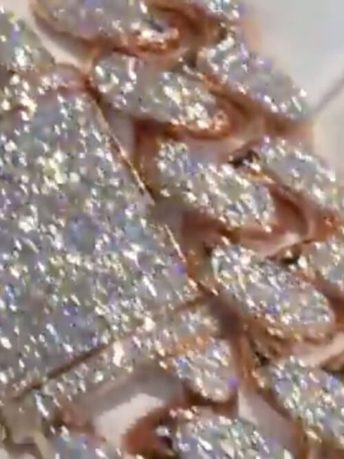 18mm mens moissanite  cuban link chain