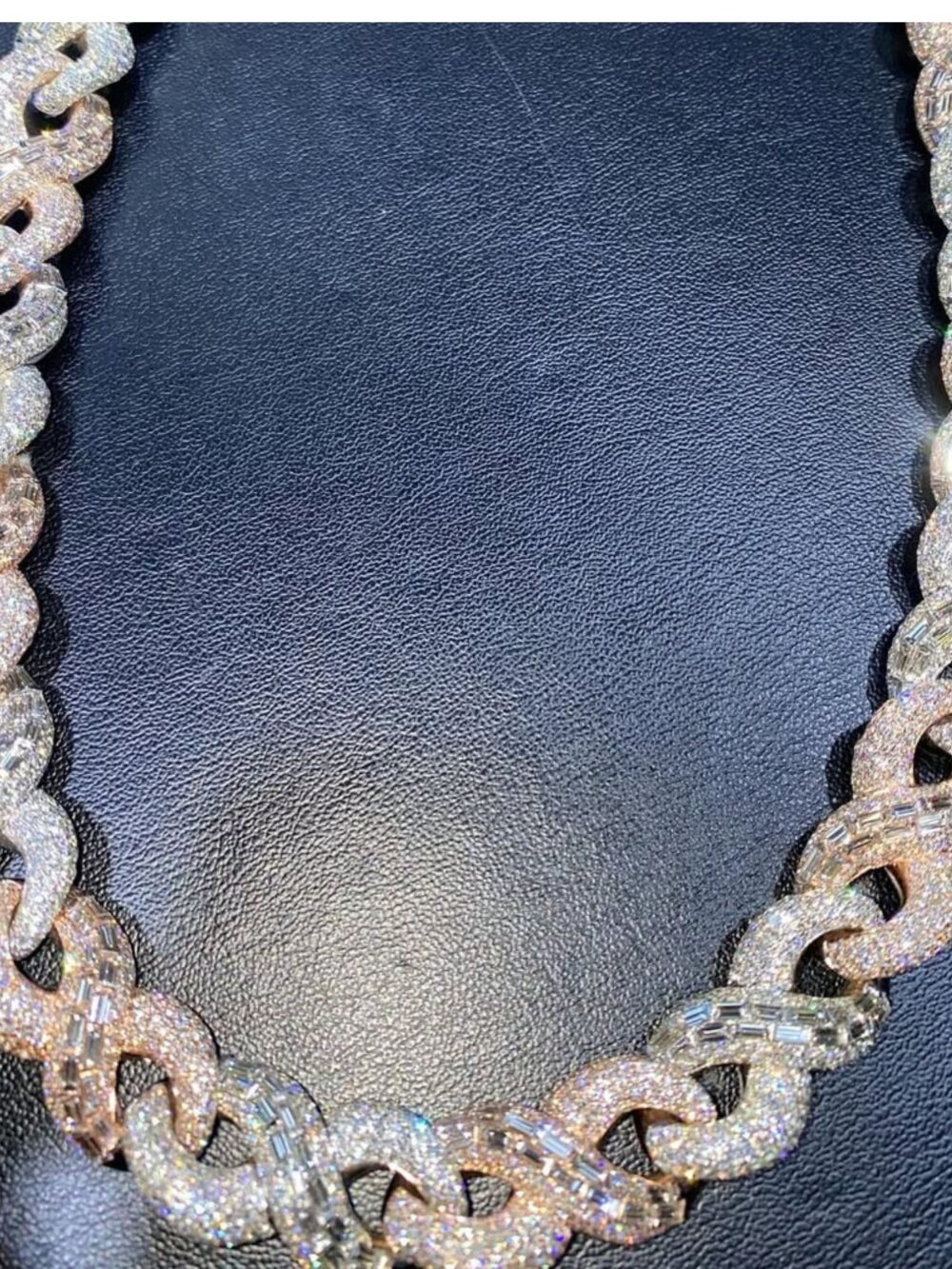 20mm Mens Silver Cuban Link Chain