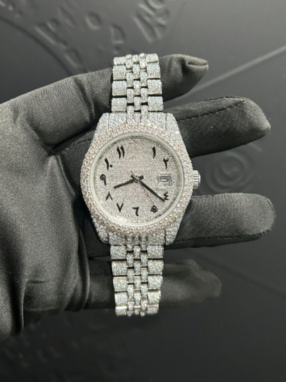 Men & Women Moissanite Watches with Stainless Steel Band