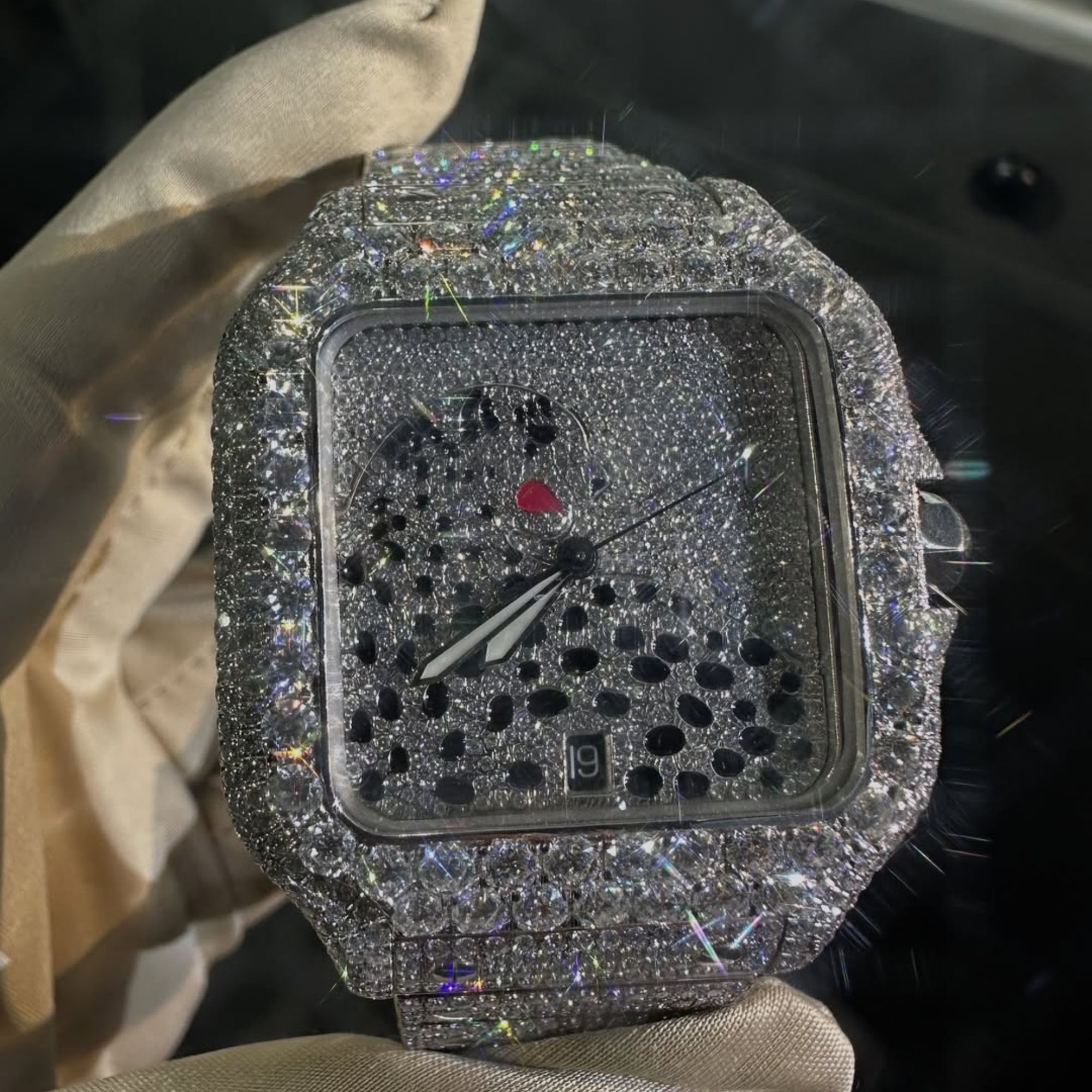 Bust Down VVS Moissanite Watch / Iced Out Watches