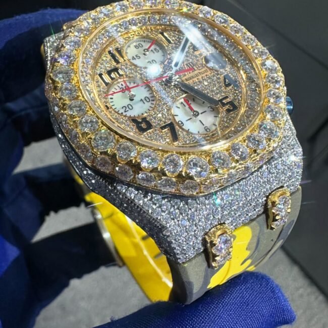 audemars piguet moissanite watch - Image 2