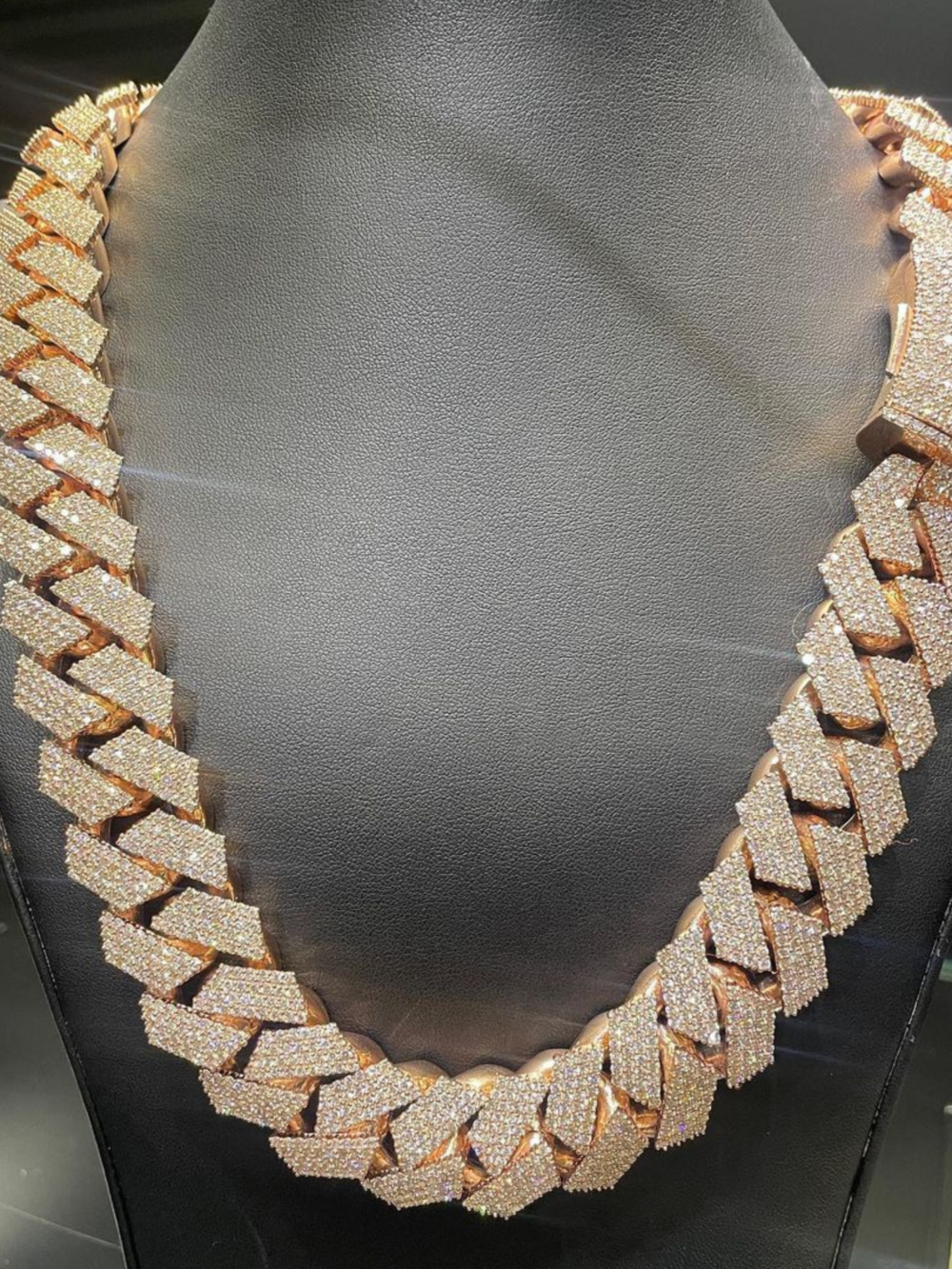 22mm Mens Silver Cuban Link Chain