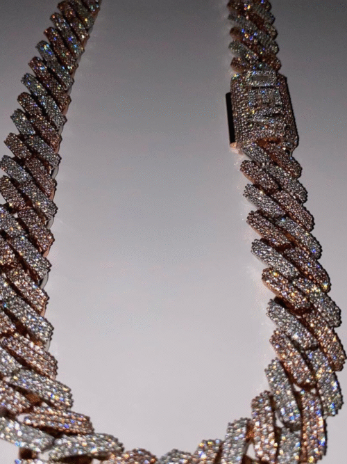 16mm mens silver cuban link chain