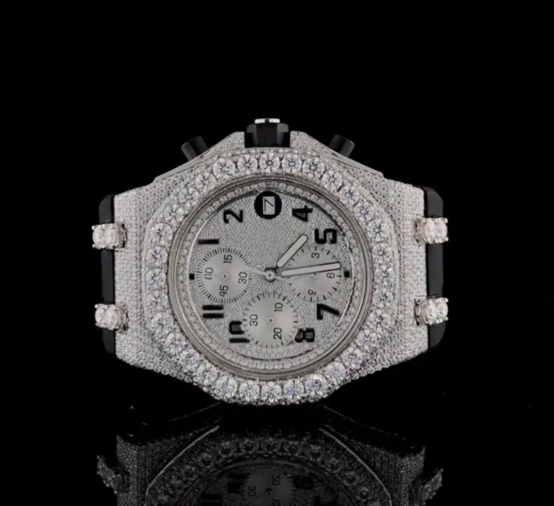 Moissanite Watches Iced Out Luxury Design for Men & Women
