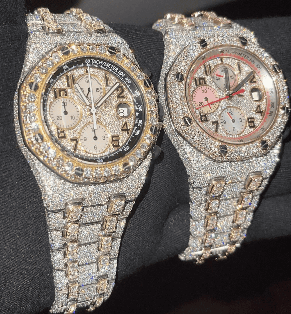 Style Iced Out Diamond VVS Moissanite Watch