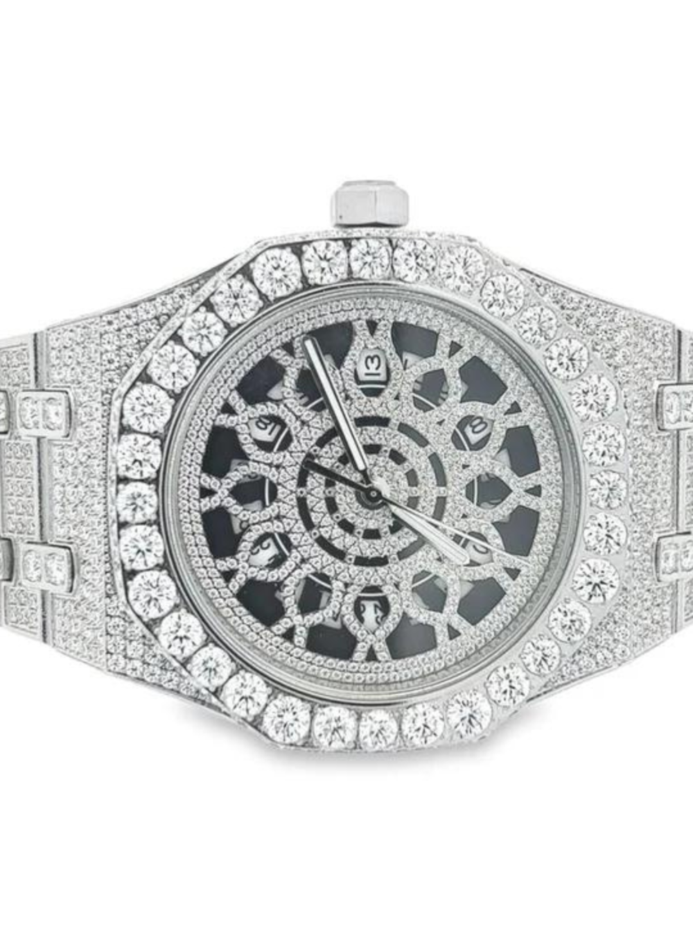 Ultra Premium Bust Down Iced Out Watches, Moissanite Watches