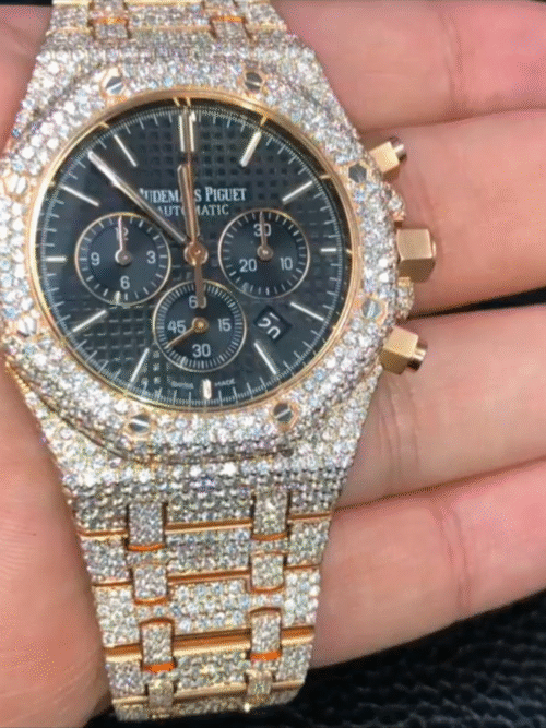 41mm moissanite diamond adumarse piguet watch