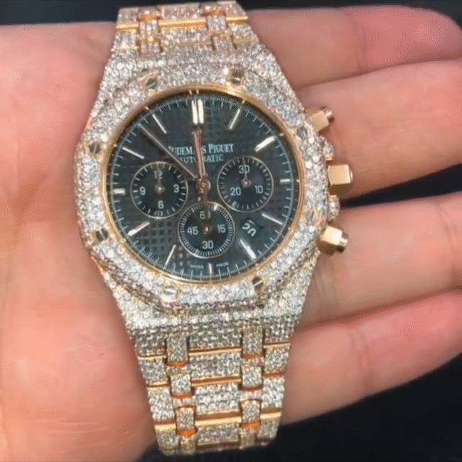 41mm moissanite diamond adumarse piguet watch - Image 5