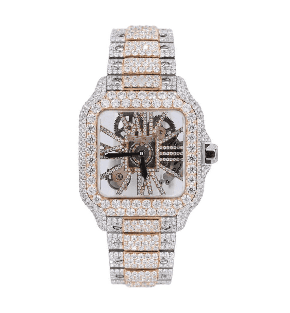 Iced-Out VVS Moissanite Watch With Premium Style