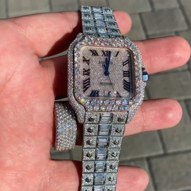 high quality moissanite watch