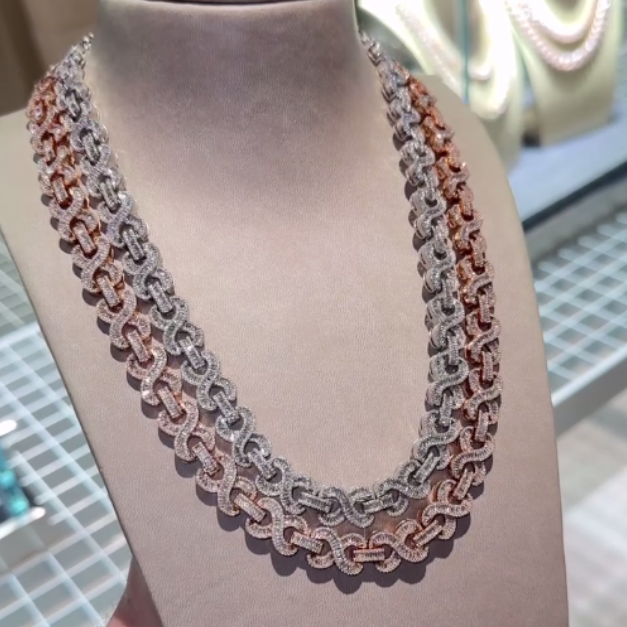 16mm Mens Silver Cuban Link Chain