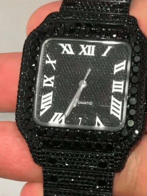 Stainless Steel Iced Out VVS Moissanite Watch for Men